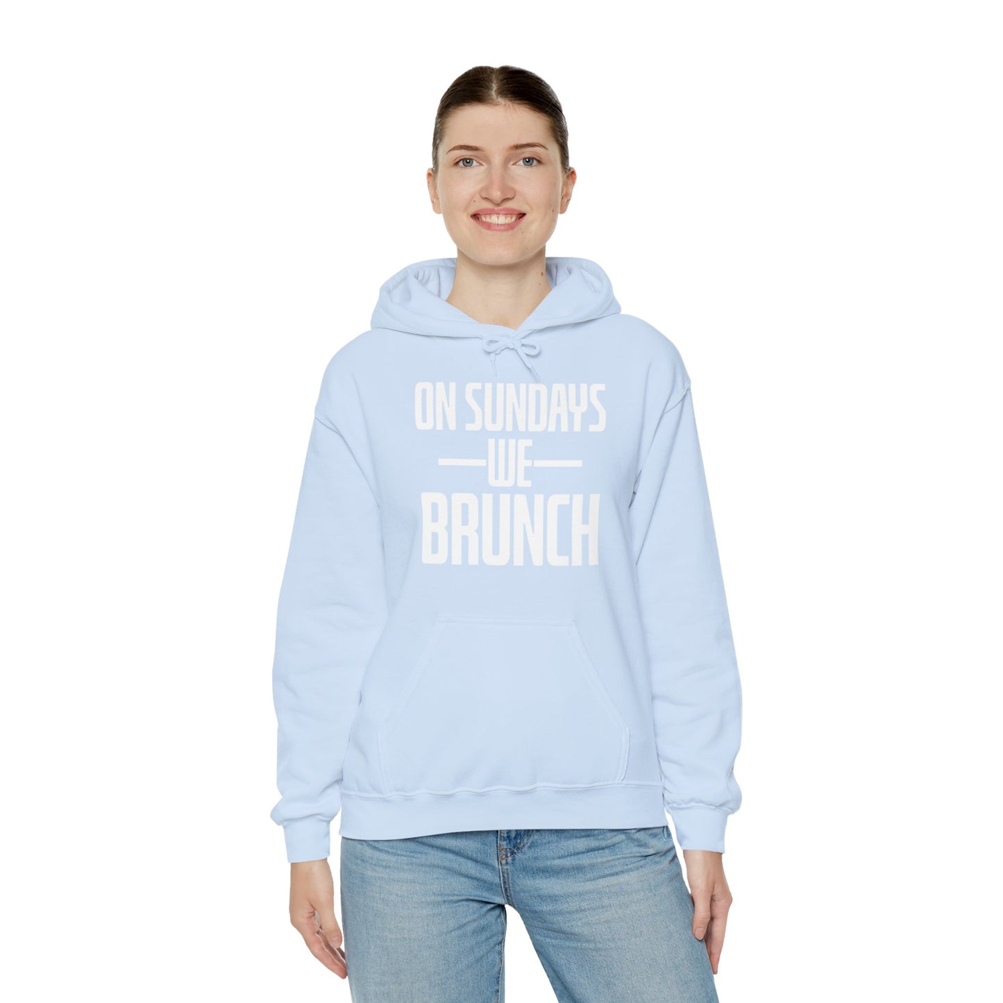 On Sundays We Brunch Friend Gift Sunday Weekend Hoodie  Men Women