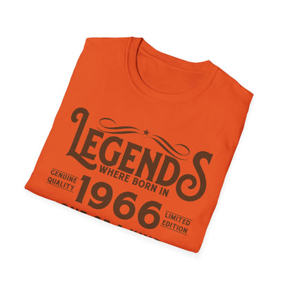 60th Birthday Tee 60 Years Old Vintage Legends Funny Born In 1966 T-Shirt For Men Women T-Shirt