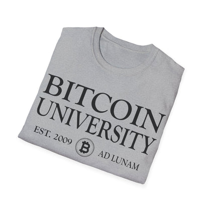 Bitcoin University To The Moon, Funny Vintage Distressed BTC T-Shirt For Men Women T-Shirt