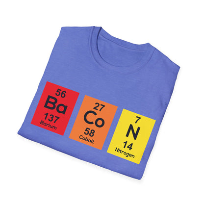 Funny The Chemistry of Bacon T Shirt Funny Nerdy Periodic Table Science