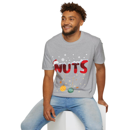 Chest Nuts Matching Chestnuts Funny Christmas Couples Nuts T-Shirt