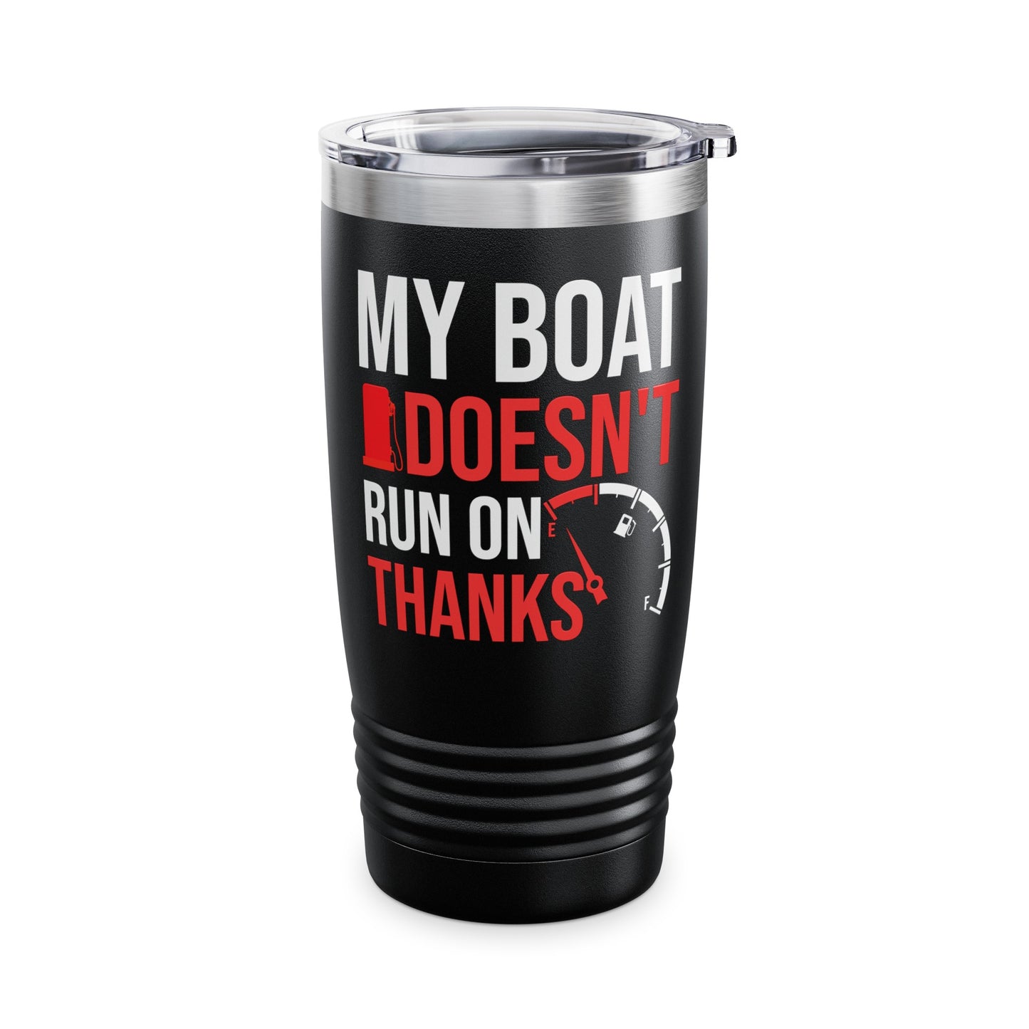 My Boat Doesn't Run on Thanks Funny Boating Vintage Sarcastic Tumbler