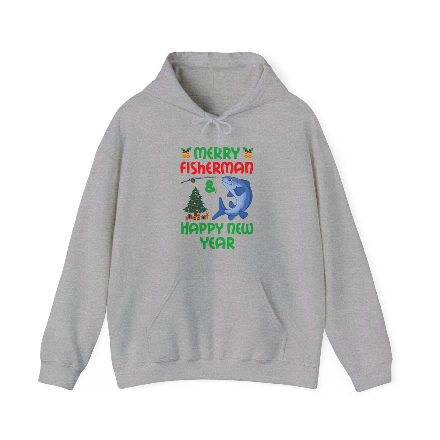 Funny Bass Fishing Merry Fishmas And Happy New Year Christmas Xmas Hoodie