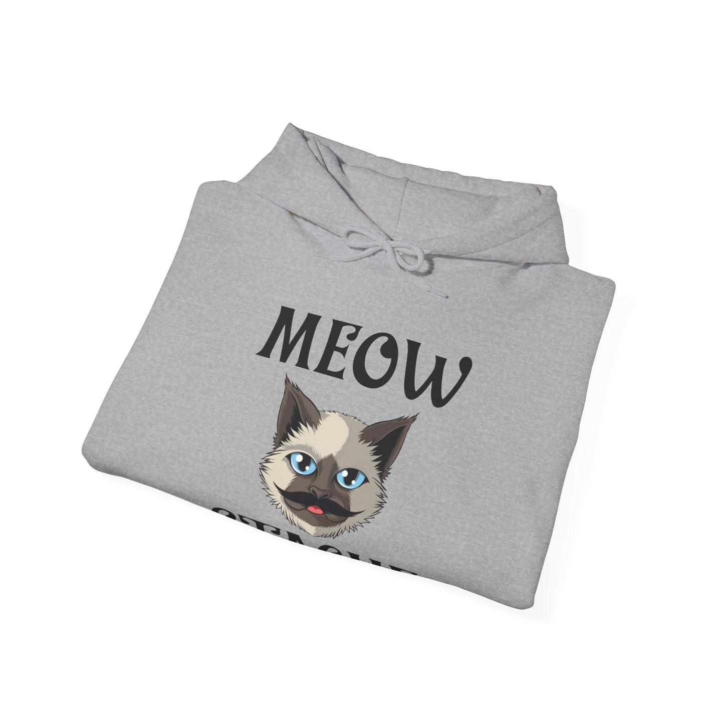 Meowstache Cat Mustache Moustache Beard Bearded Kitten Lovers Hoodie For Men Women Hoodie