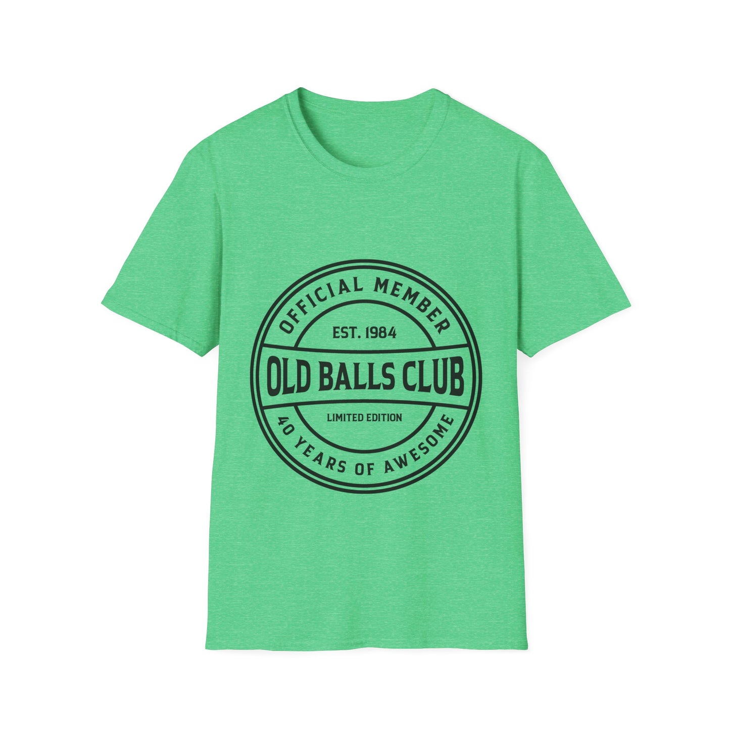 Mens Old Balls Club 40 Years Awesome Forty 40th Birthday Farthers Day T-Shirt