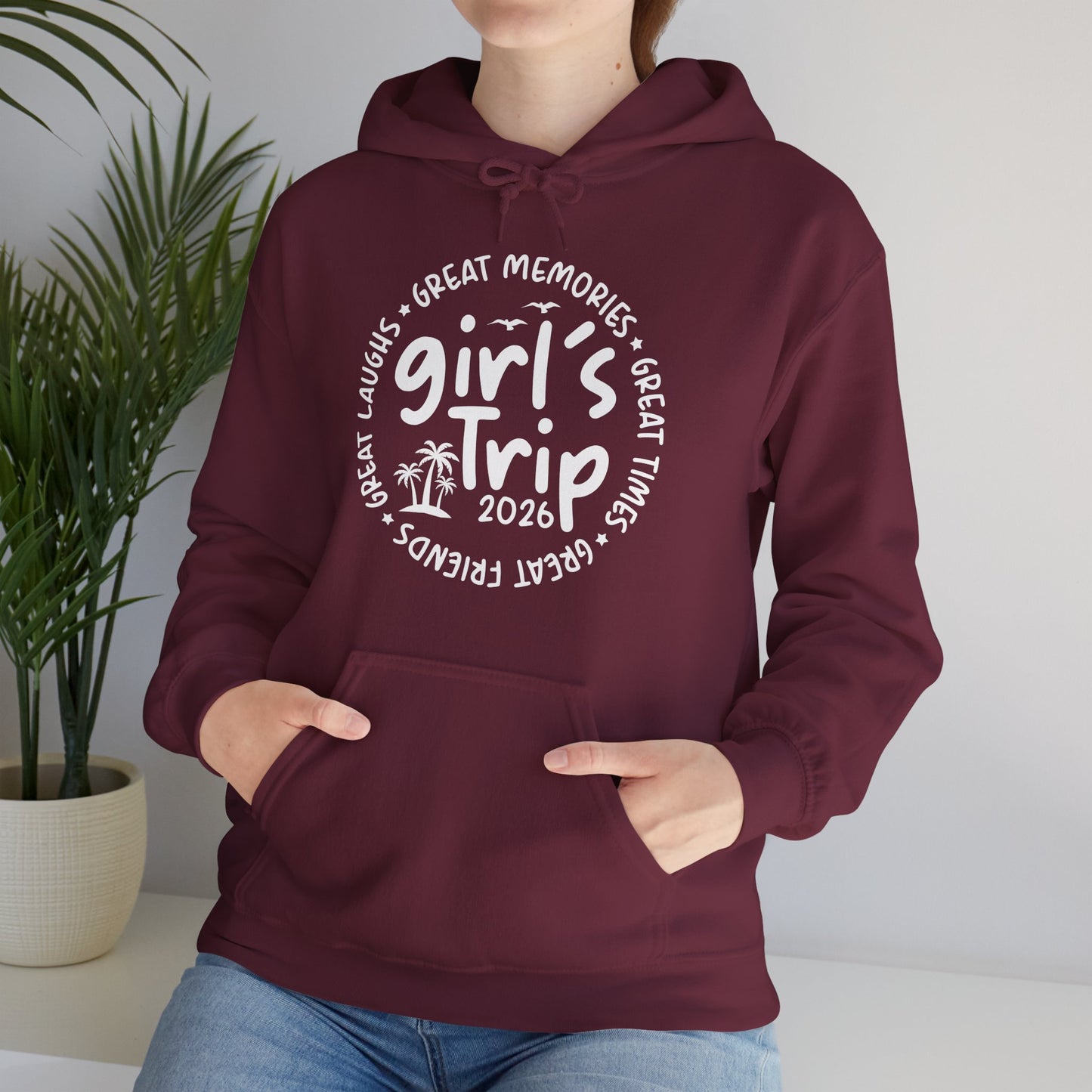 Girl's Trip 2026 Memories Friends Trip Matching Vacation Hoodie For Men Women Hoodie