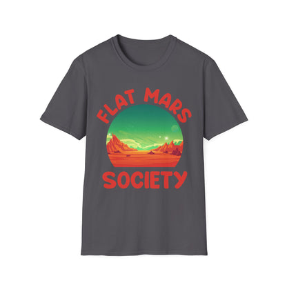 Flat Mars Society Space Astronaut Astronomy Science T-Shirt Men Women