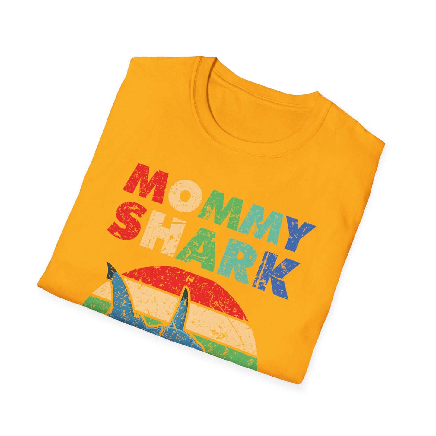 Funny Mommy Shark Vintage Doo Doo Doo Mothers Day Birthday Gift Tee T-Shirt Women