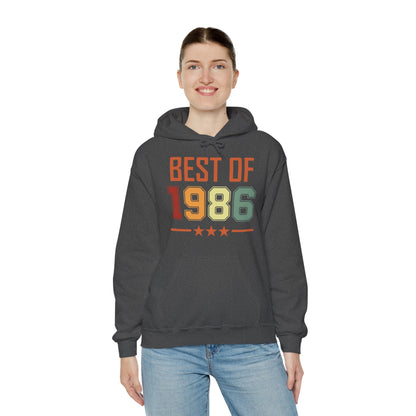 Funny Vintage Best of 1986 40 Year Old Gift 40th Birthday Hoodie For Men Women Hoodie