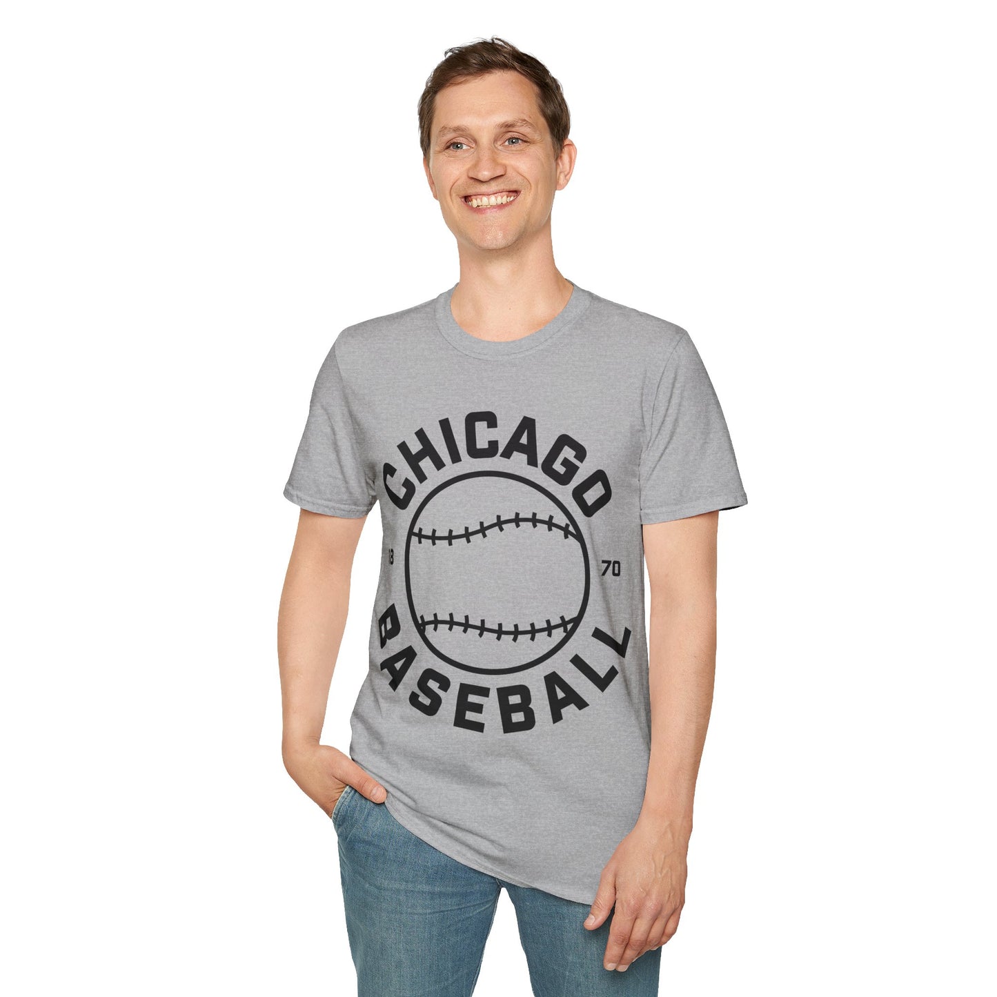 Chicago Baseball Gameday Fan Gear Sports Baseballer T-Shirt For Men Women T-Shirt