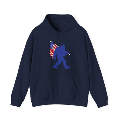 Funny Bigfoot USA Flag America For Sasquatch Believers Hoodie For Men Women