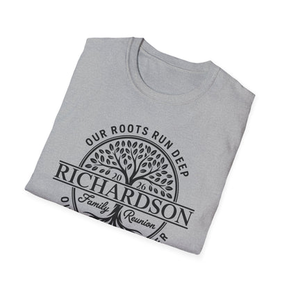 Personalized Richardson Family Reunion Our Roots Run Deep T-Shirt For Men Women