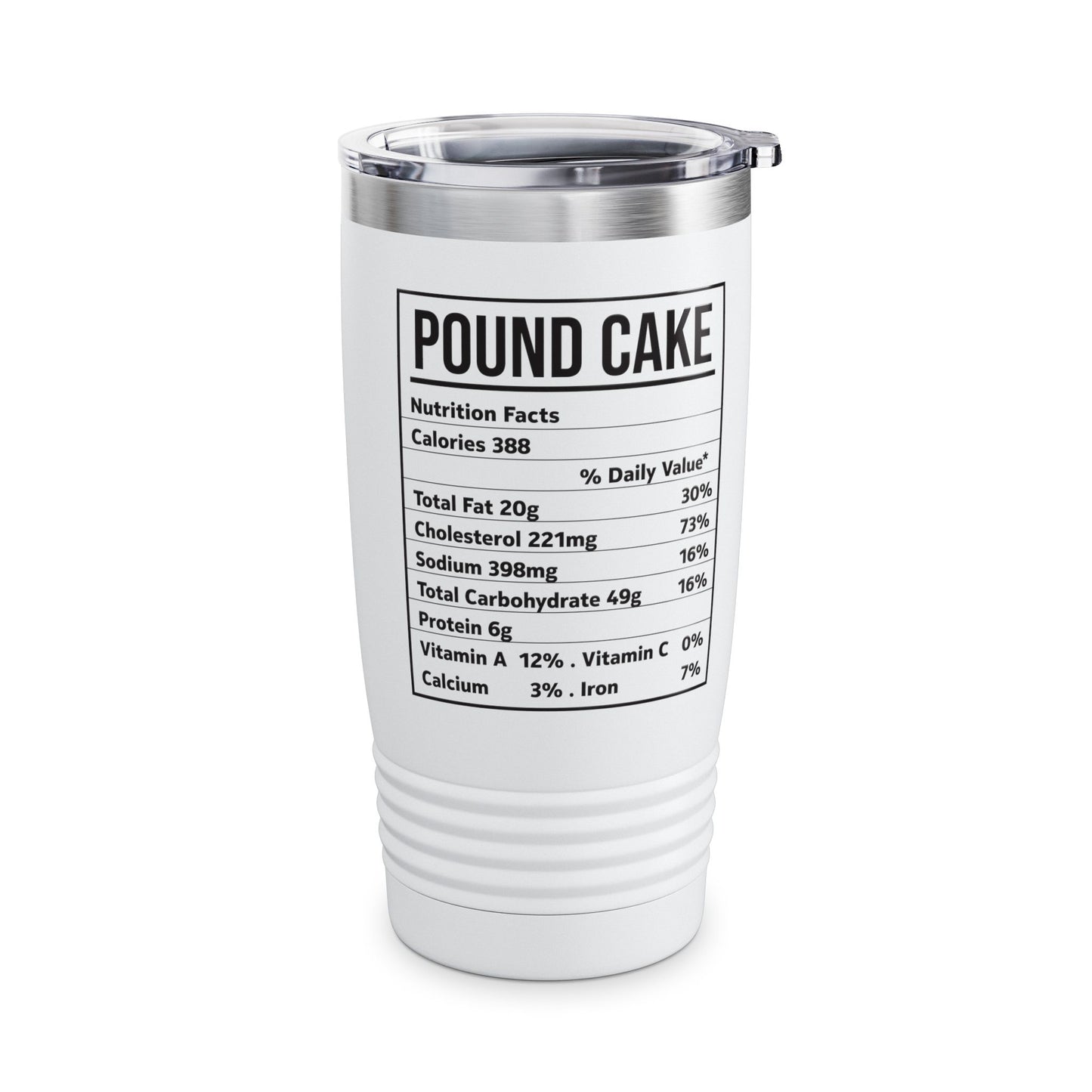 Funny Pound Cake Nutrition Facts Family Matching Christmas Costume Tumbler For Men Women