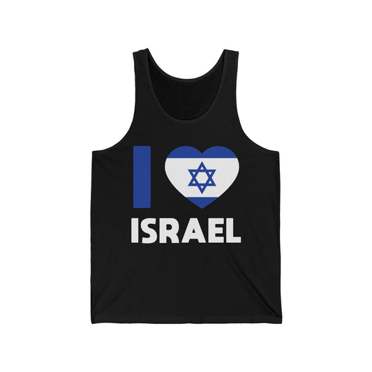 I Love Israel Flag Heart Jews Jewish Tank Top For Men Women Tank Top