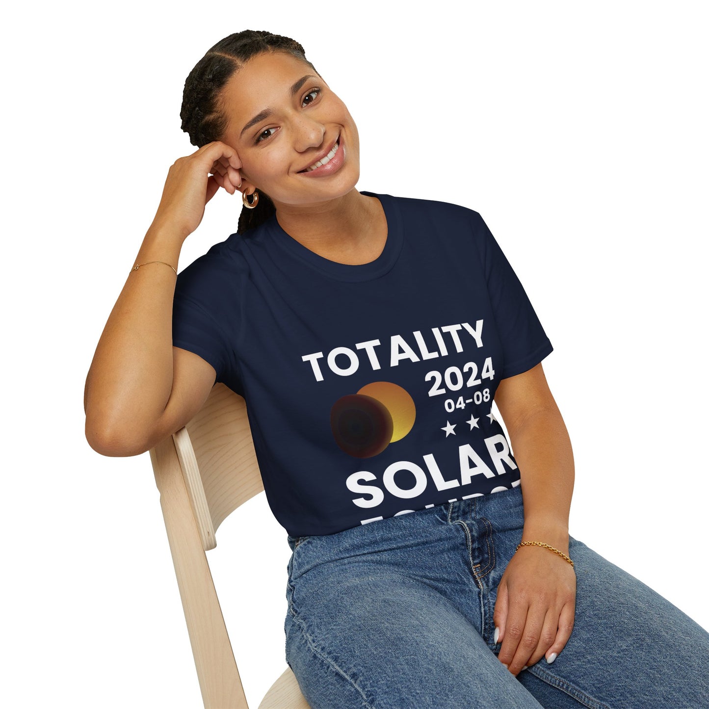 Totality Solar Eclipse 2024 America Retro Total Eclipse T-Shirt For Men Women T-Shirt