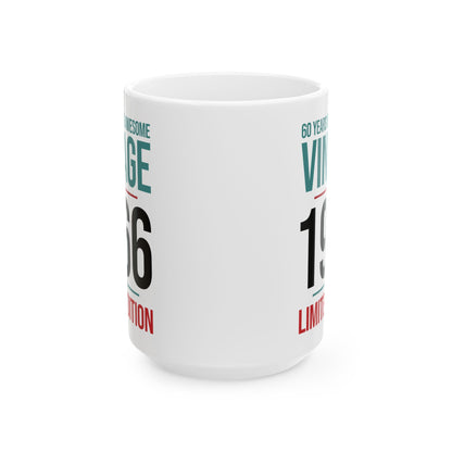 60 Year Old Gifts Vintage 1966 60 Years Awesome 60th Birthday Coffee Mug