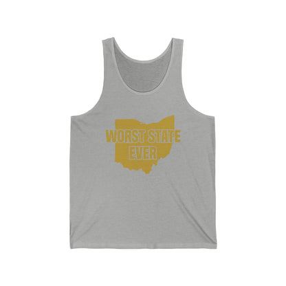 Worst State Ever Ohio Sucks Michigan Sports Fan Tank Tops For Men Women