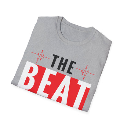 Funny Heartbeat Beat Goes On Heart Disease Awareness T-Shirt For Men Women T-Shirt