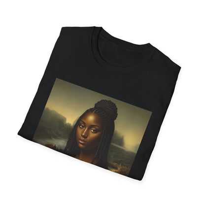 Black Mona Lisa African American Black History Month Funny T-Shirt