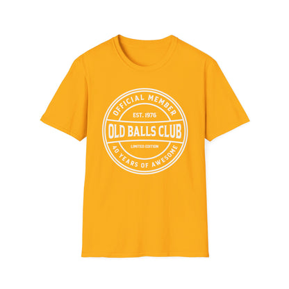 Mens Old Balls Club 50 Years Awesome Fifty 50th Birthday Fathers Day T-Shirt