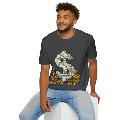 Cool As Dollar Bill Dollar Sign $$ Gift T-Shirt For Men Women T-Shirt