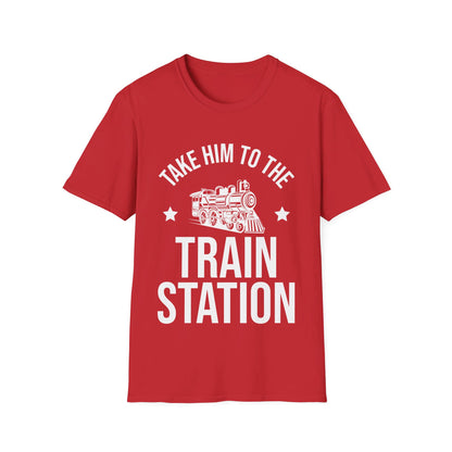 Take Him To The Train Station Platform T-Shirt Men Women