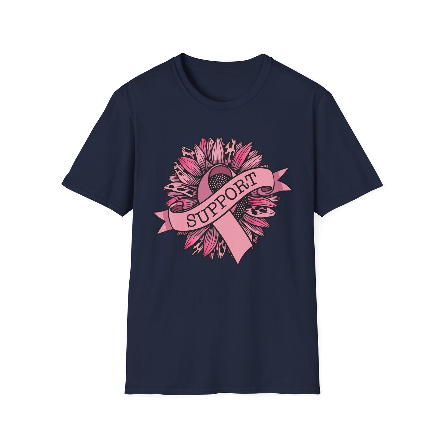 Sunflower Pink Breast Cancer Awareness Women Warrior T-Shirt For Men Women