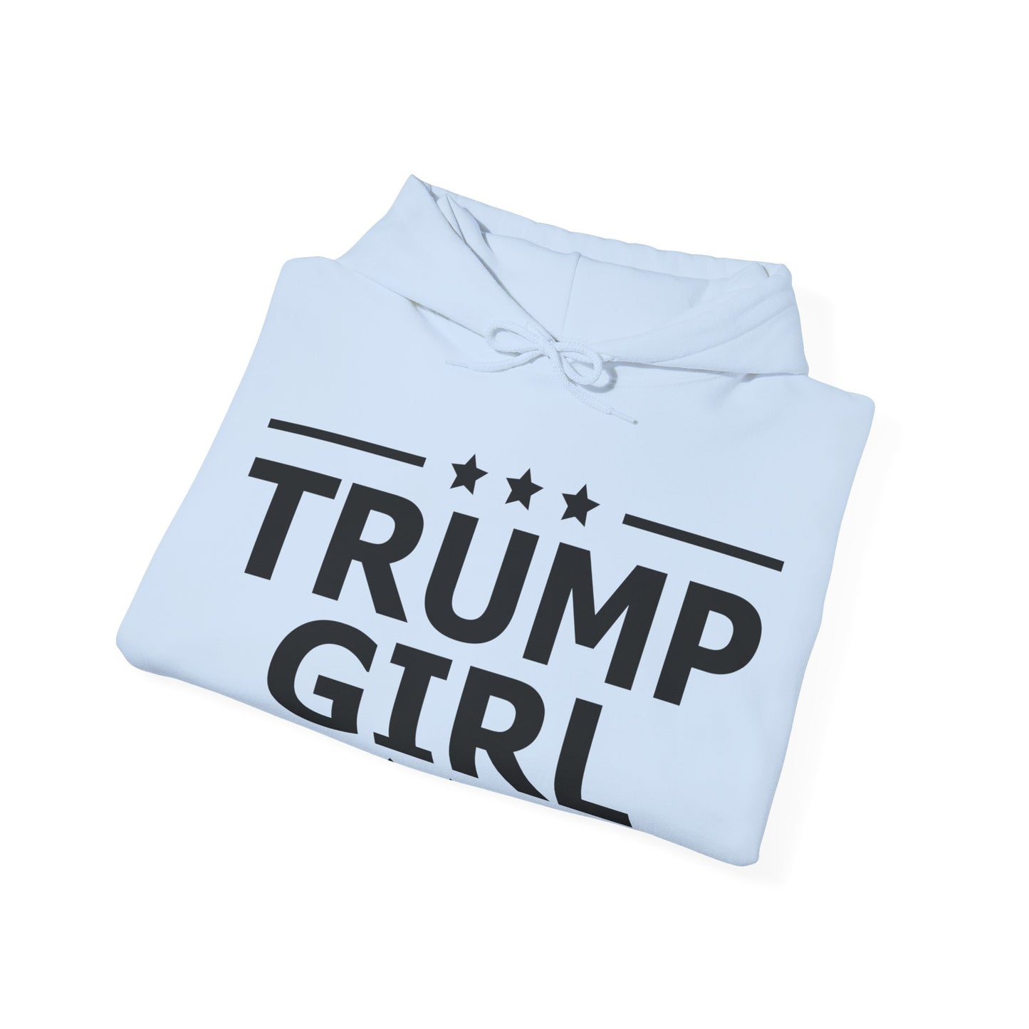 Cute Trump Girl Republican US Flag 2024 Vintage Vote Hoodie