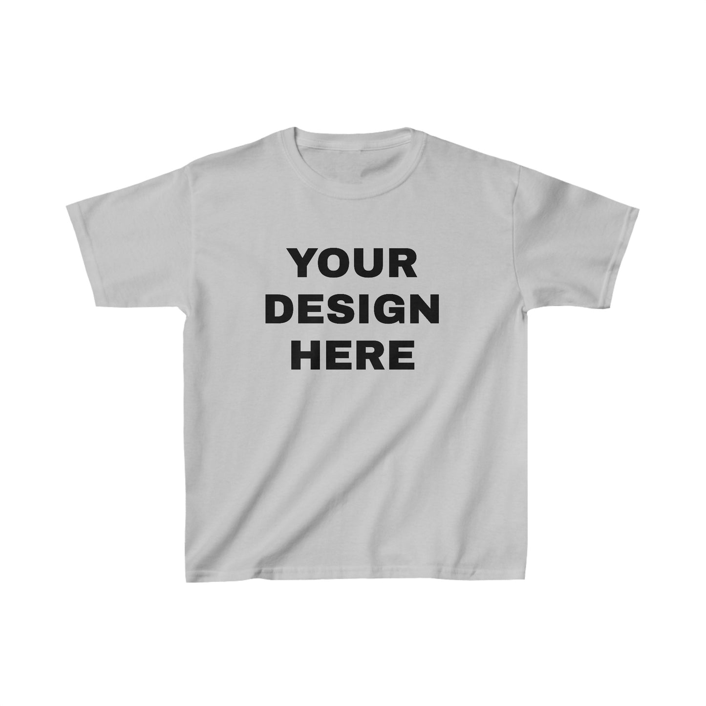 Custom Text Personalized Your Design on Kids Heavy Cotton™ Tee