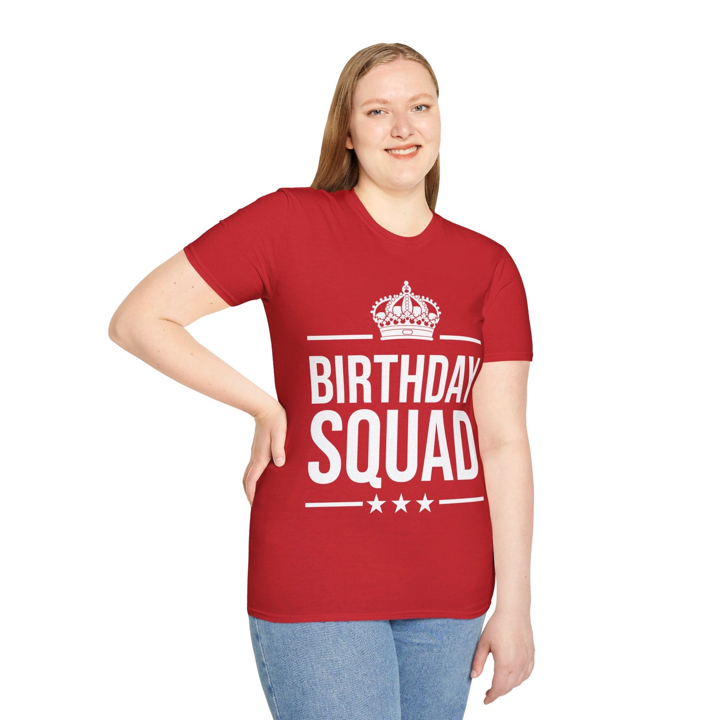 Funny Birthday Squad For Birthday Celebration T-Shirt For Men Women Kids