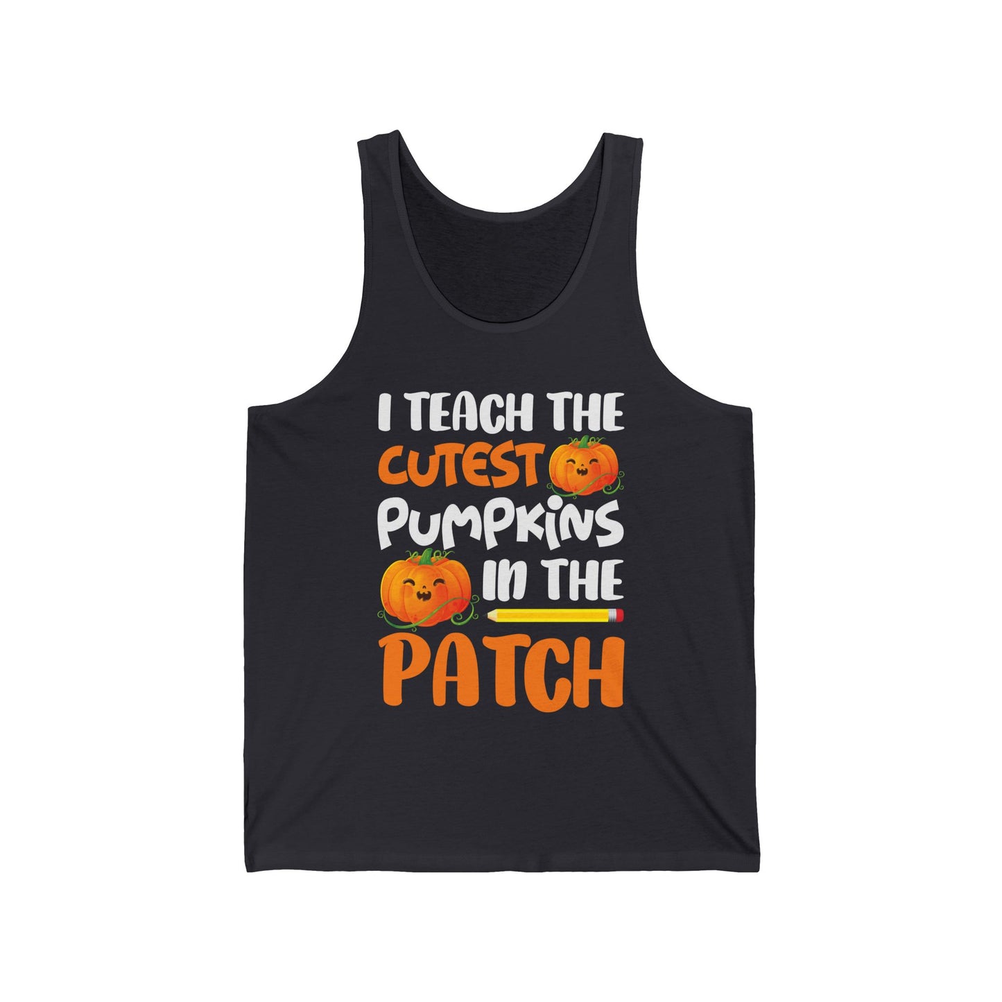 Funny I Teach The Cutest Pumpkins In The Patch Teacher Halloween Pumpkin Tank top For Men Women