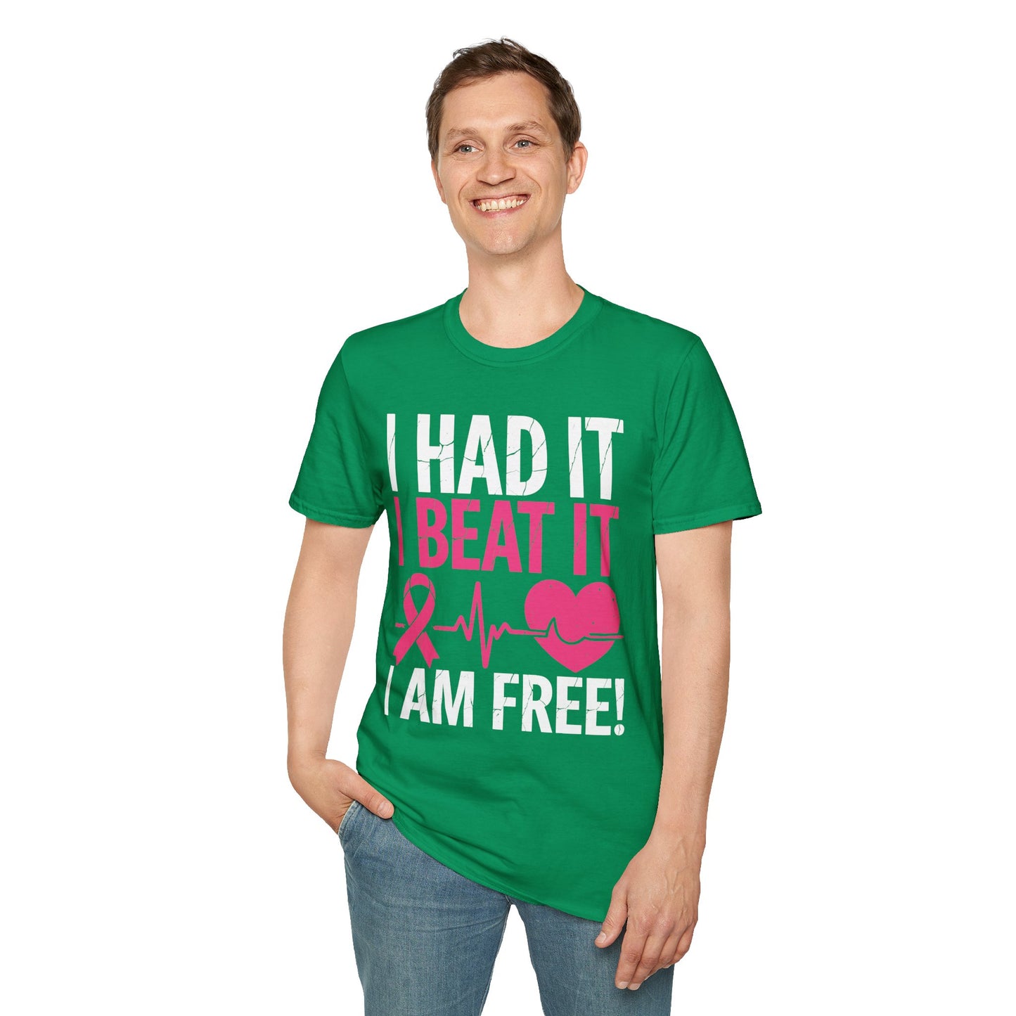 Funny I Had It I Beat It I Am Free Breast Cancer Survivor T-Shirt For Men Women