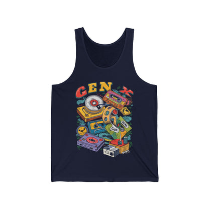 Gen x 60s 70s 80s Rock Cassettes Vintage Mixtape Tank Top For Men Women Tank Top