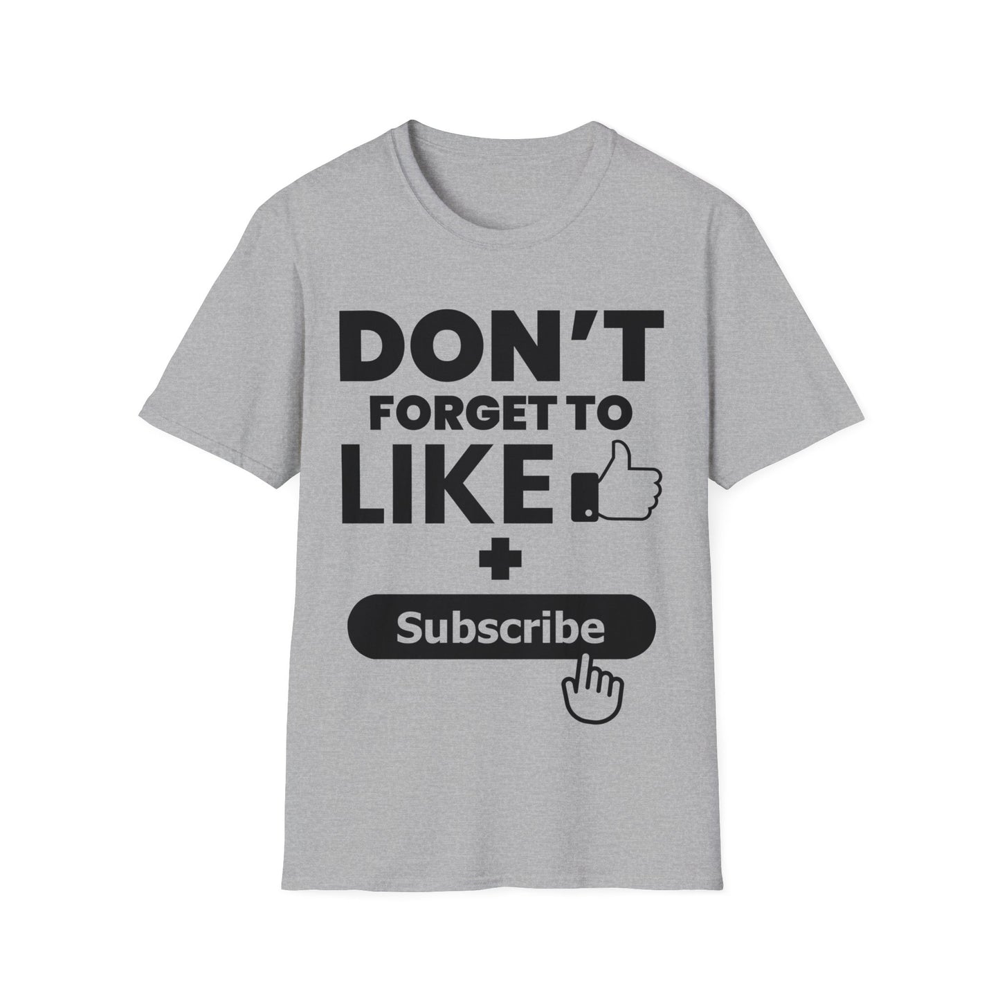 Social Media Influencer Like and Subscribe T-Shirt For Men Women YouTuber T-Shirt