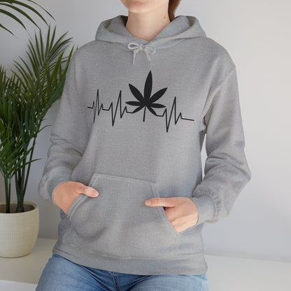 Funny Weed Cannabis Marijuana Leaf Heartbeat Stoner Tie Dye Hoodie For Men Women Hoodie