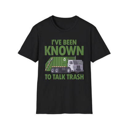 Funny Talk Trash Garbage Truck for Sanitation Worker  T. shirt