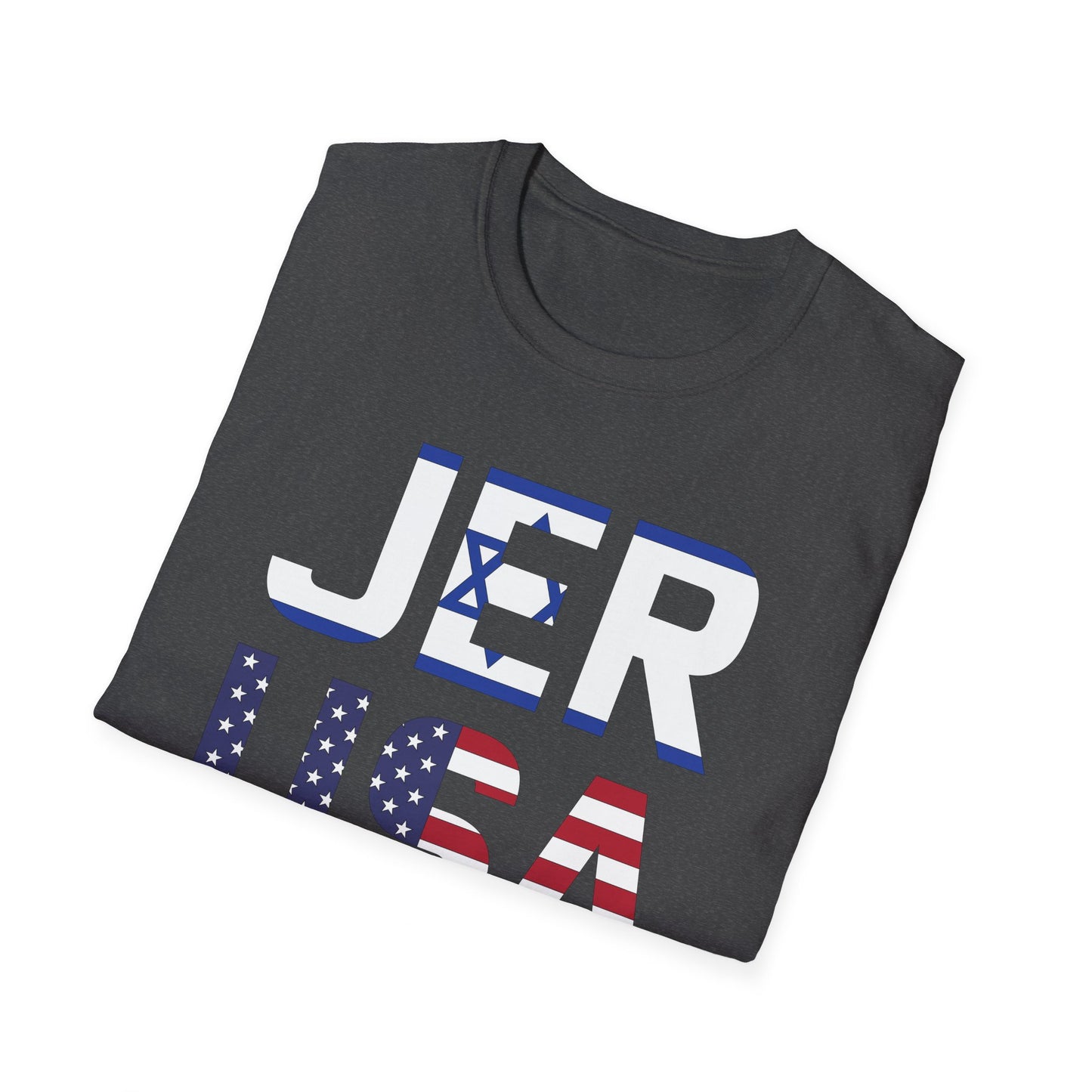 Jerusalem City Usa Israel Flag Jewish Support Jerusalem T-Shirt For Men Women T-Shirt