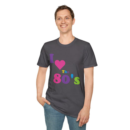 Women I Love The 80s Shirt Disco 80s Costumes Retro T-Shirt