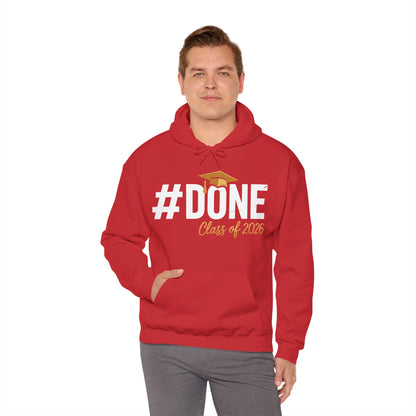 #Done Class of 2026 Graduation So Done Senior 2026 Grad Hoodie For Men Women