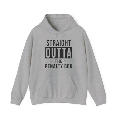 Funny Ice Hockey Straight Outta Penalty Box Hoodie For Men Women Hoodie