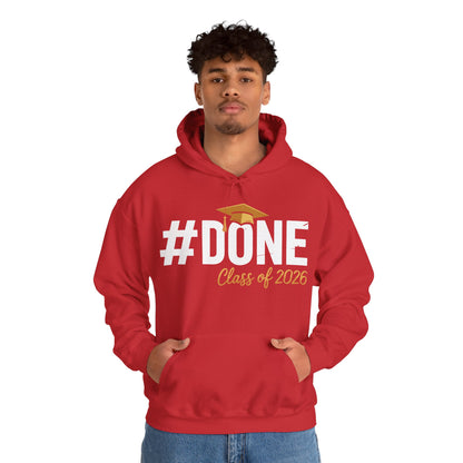 #Done Class of 2026 Graduation So Done Senior 2026 Grad Hoodie For Men Women