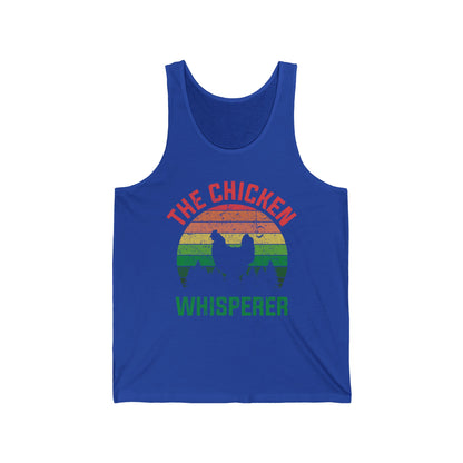 Funny Chickens The Chicken Whisperer Pet Vintage Gift Tank Tops For Men Women