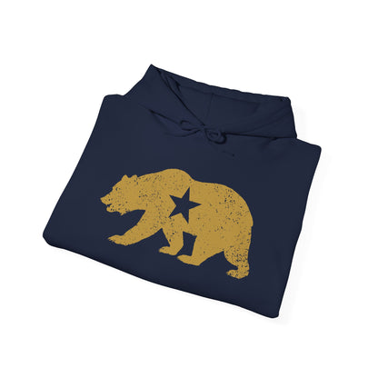 California Golden State Bear Vintage Distressed Graphic Hoodie