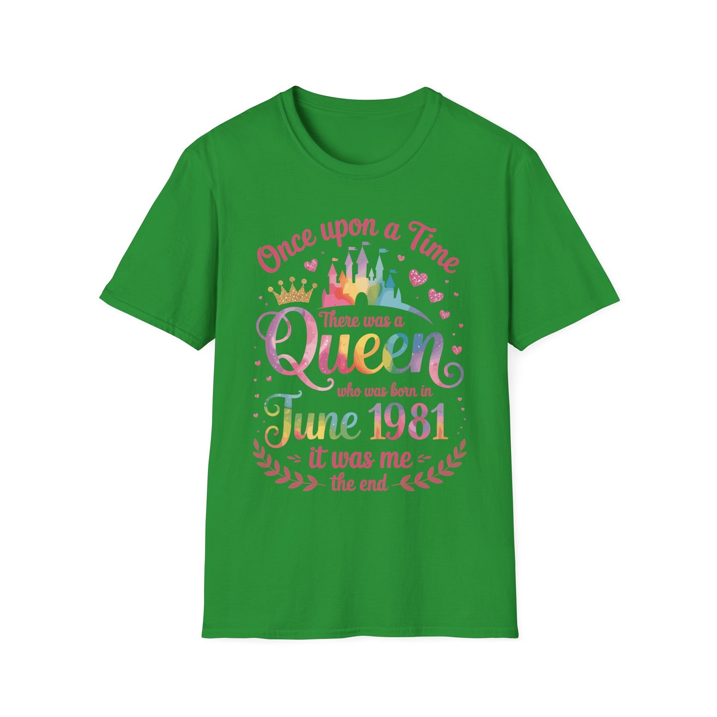 Funny 45 Years Old Birthday Girl 45 Birthday Queen June 1981 T-Shirt For Women