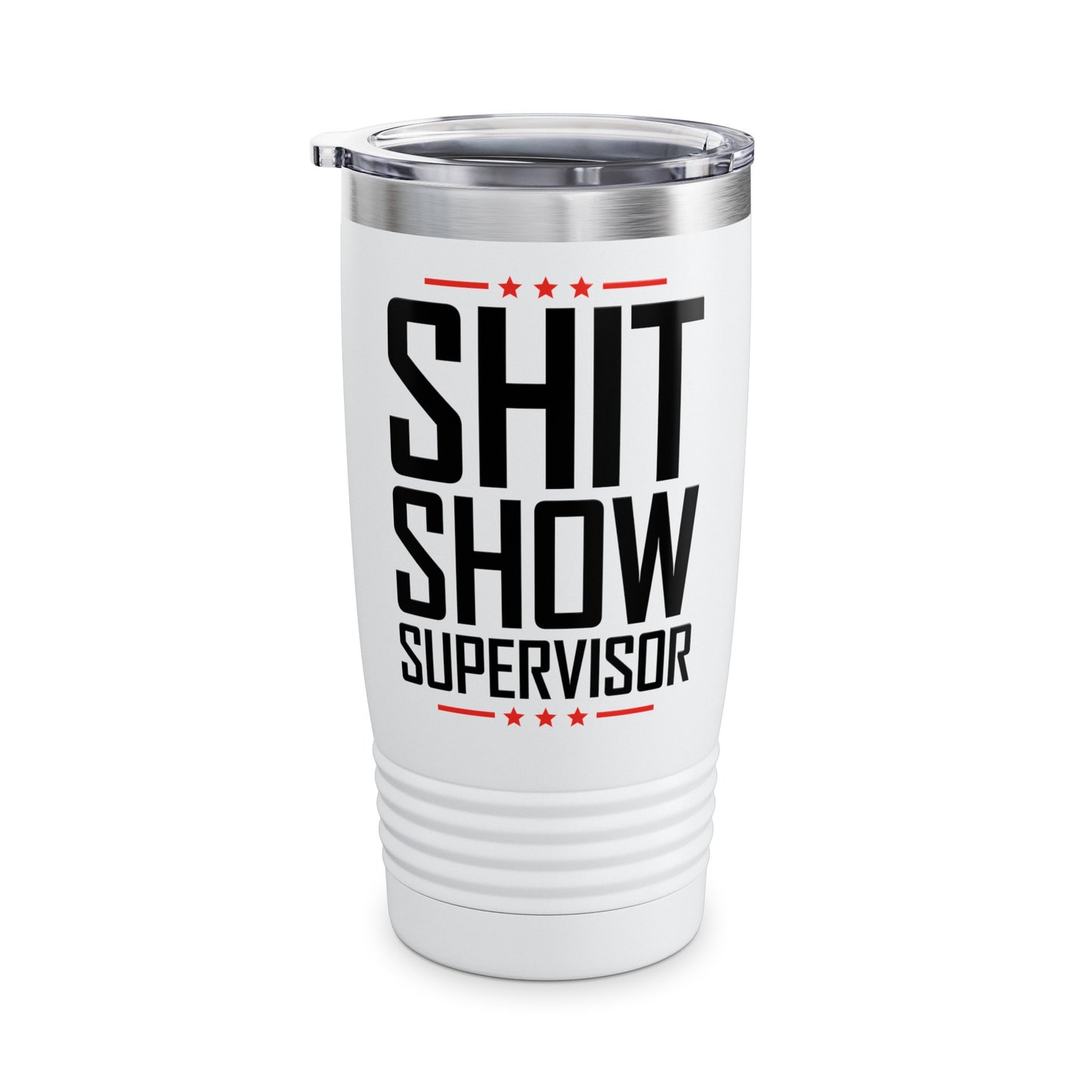 Shit Show Supervisor Retro Funny Sarcastic Adult Humor Tumbler