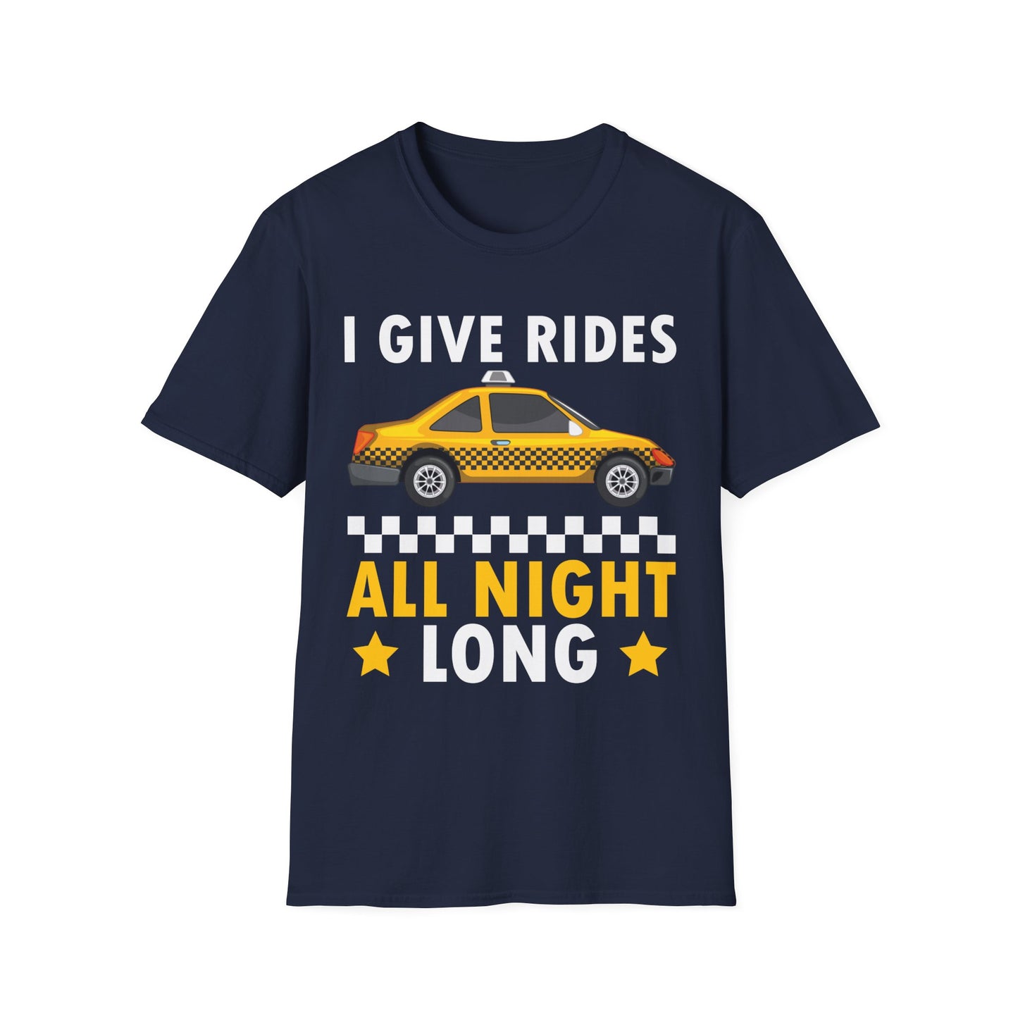 Funny Taxi Driver Driving Cab Taxicab Cabdriver Chauffeur Cabbie T-Shirt For Men Women T-Shirt