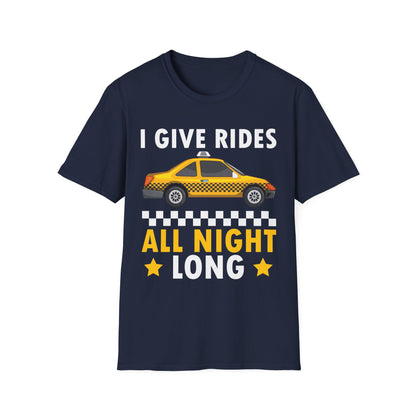 Funny Taxi Driver Driving Cab Taxicab Cabdriver Chauffeur Cabbie T-Shirt For Men Women T-Shirt