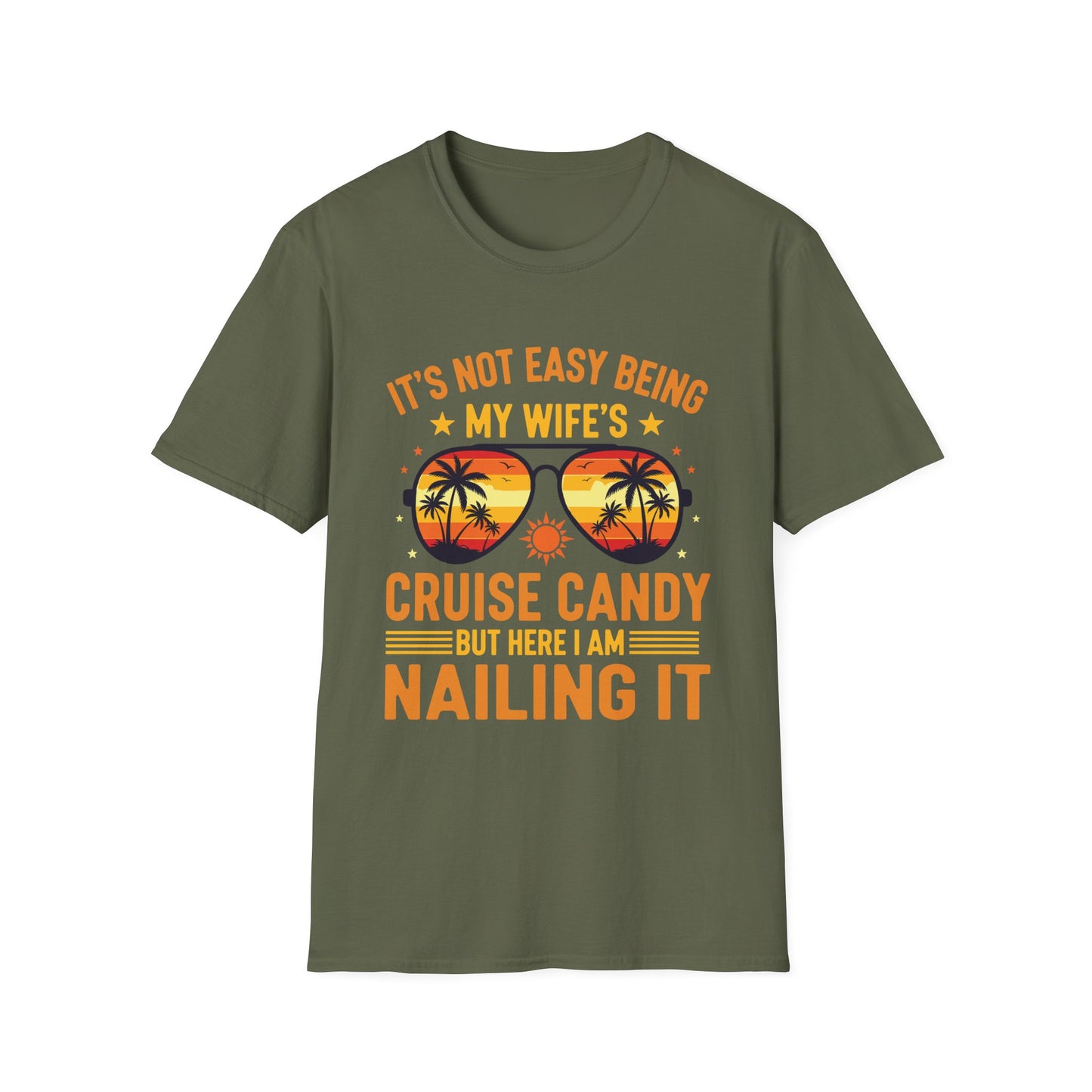 Matching Couples Cruise Men Candy Husband and Wife Cruise T-Shirt