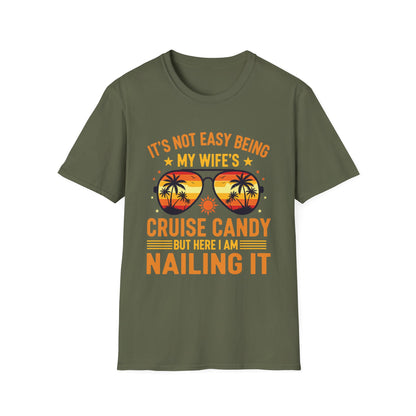 Matching Couples Cruise Men Candy Husband and Wife Cruise T-Shirt
