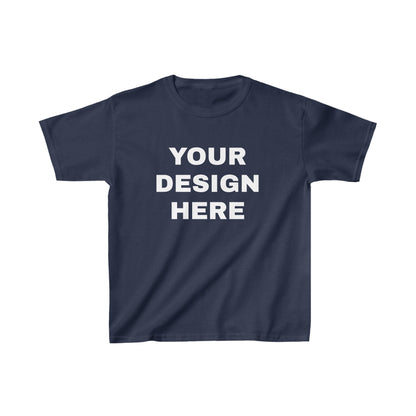 Custom Text Personalized Your Design on Kids Heavy Cotton™ Tee